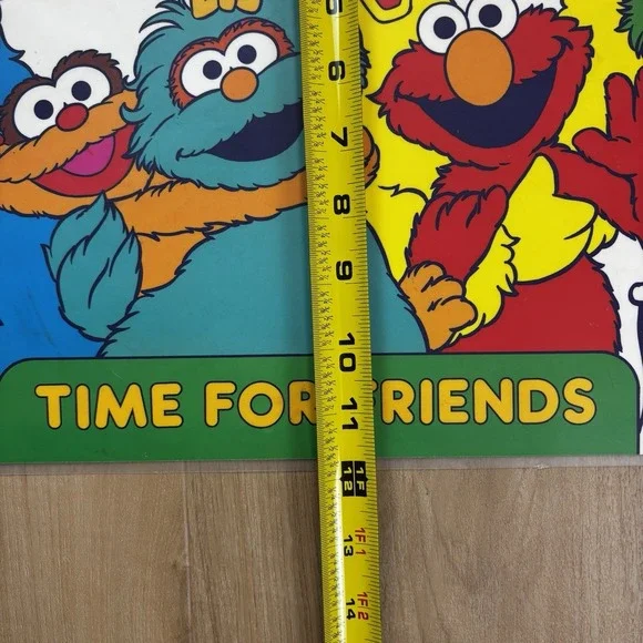 Sesame Street Child Placemat Jim Henson *1994* Double Sided Vintage Elmo - Picture 6 of 6
